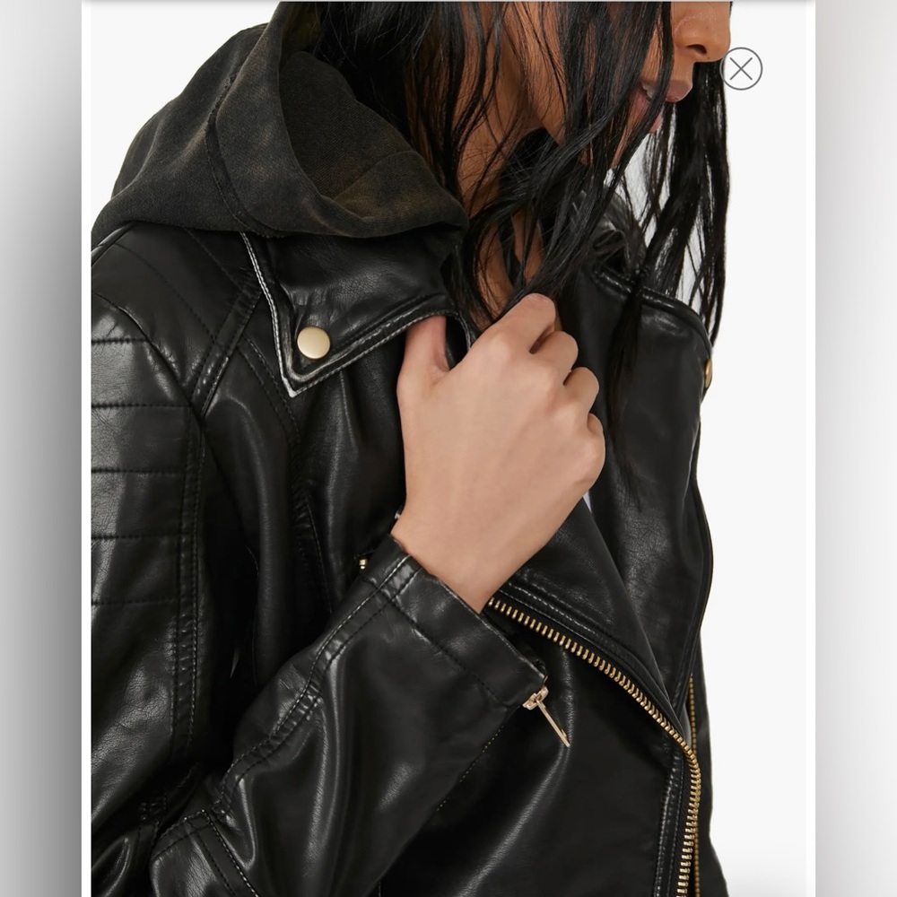 NWT Free People Vegan Leather Jacket - Picture 4 of 8